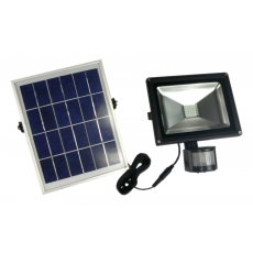 Lampa halogenowa LED z panelem solarnym