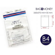 Koperta bezpieczna BAG4MONEY B4 - transparentna - (50szt.) (2530)